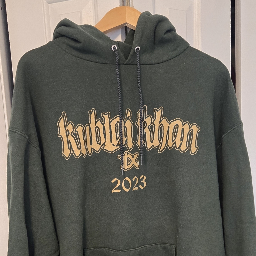 KUBLAI KHAN Champion hoodie XXL Green